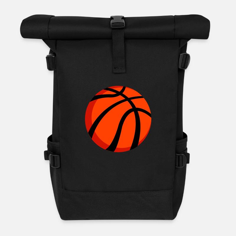 B-Ball - Rolltop Rucksack - Schwarz