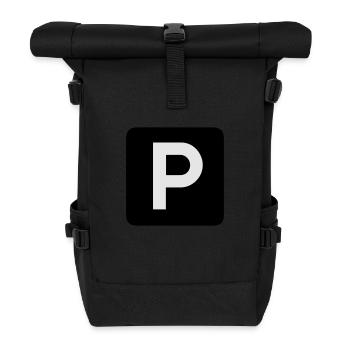 Parking place - Roll Top Backpack - black - Front