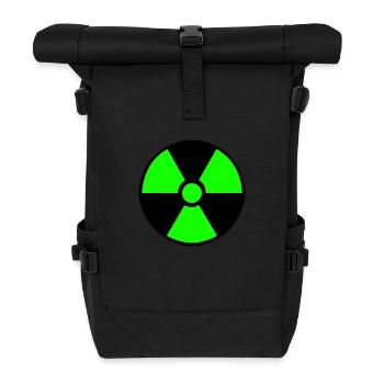 Radiation Symbol - Roll Top Backpack - black - Front