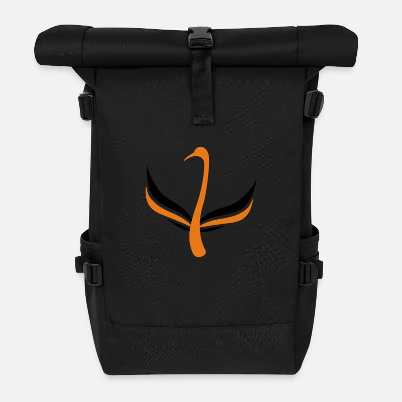 Swan 2fbg - Roll Top Backpack - black