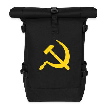 hammer and sickle / hammer & sickle - Roll Top Backpack - black - Front