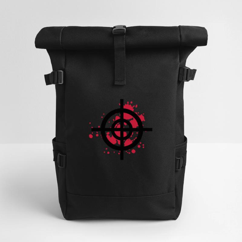 target blood protect css Roll Top Backpack