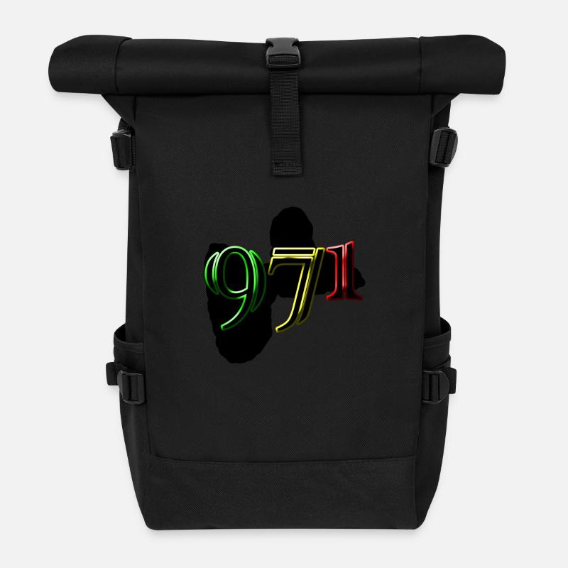 971 - Sac à dos roll top - noir