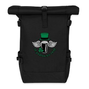 st_patricks_beer - Rolltop Rucksack - Schwarz - Vorne
