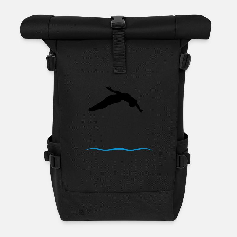 Turmspringer - Rolltop Rucksack - Schwarz