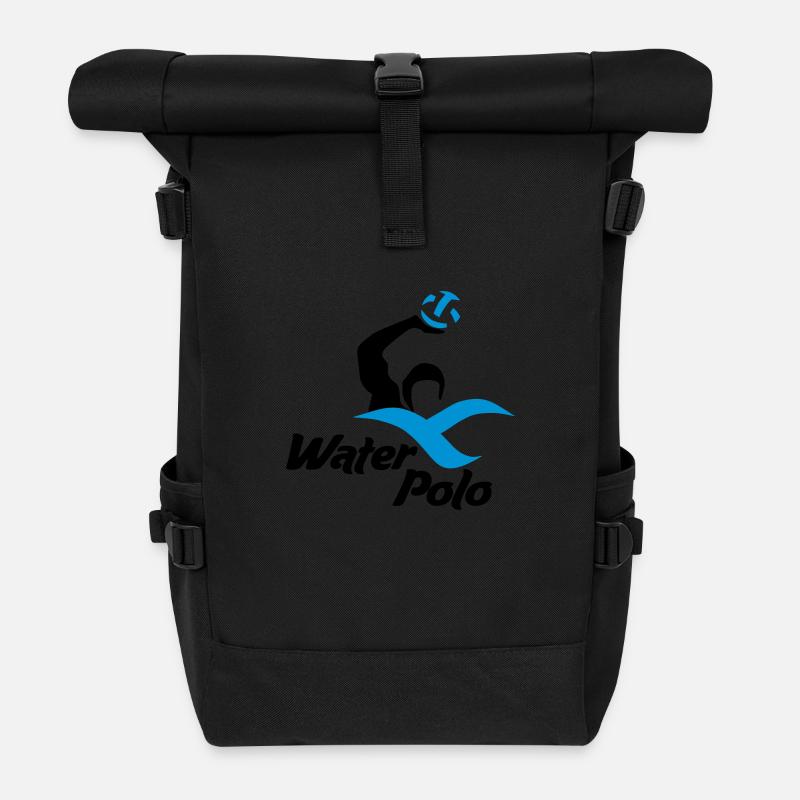 water-polo - Sac à dos roll top - noir