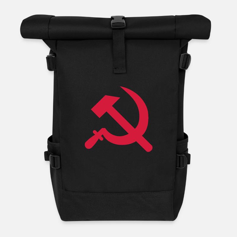Hammer, Sichel, Russia, UdSSR - Rolltop Rucksack - Schwarz