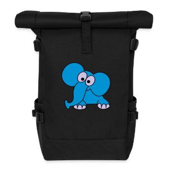 elefant - Rolltop Rucksack - Schwarz - Vorne