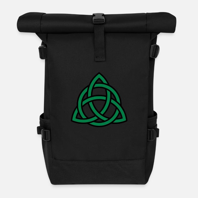 Celtic knot - Rolltop Rucksack - Schwarz