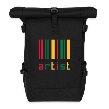 Art / Artiste / Design / Peinture / Cool / Musique - Sac à dos roll top - noir - Devant