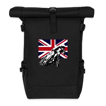 Speedway - Union Jack - Roll Top Backpack - black - Front