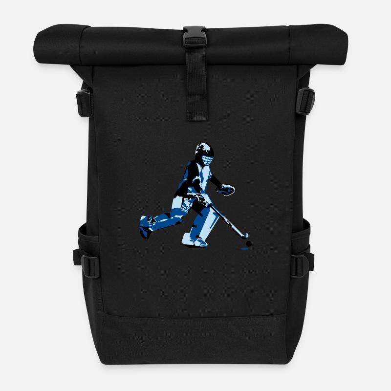 Hockey Goalie - Rolltop Rucksack - Schwarz