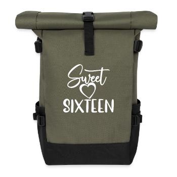 Sweet Sixteen Mignon cadeau de 16 ans - Sac à dos roll top - olive/noir - Devant