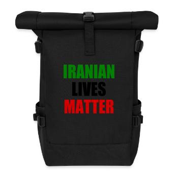 Iranian lives matter - Sac à dos roll top - noir - Devant