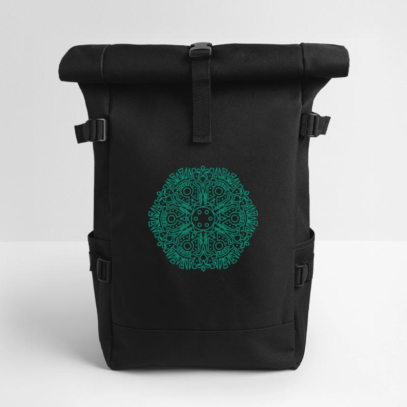 maya pattern Rolltop Rucksack