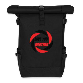 LOVE YOU BROTHER - Sac à dos roll top - noir - Devant