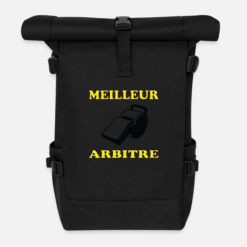 Best Referee - Roll Top Backpack - black