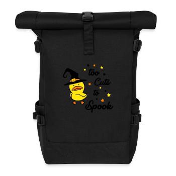 too cute to spook 01 - Roll Top Backpack - black - Front