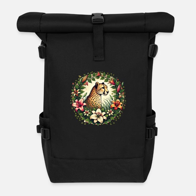 Gepard - Rolltop Rucksack - Schwarz