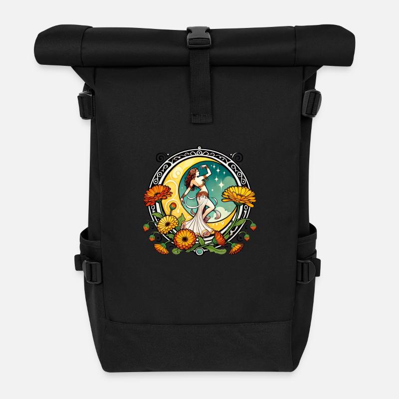 Bauchtänzer - Rolltop Rucksack - Schwarz