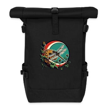 Libelle - Rolltop Rucksack - Schwarz - Vorne