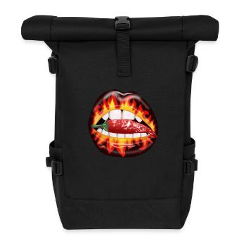 Mouth pepperoni - Roll Top Backpack - black - Front