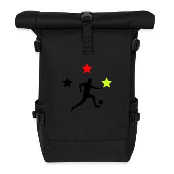 Footballer Germany - Roll Top Backpack - black - Front