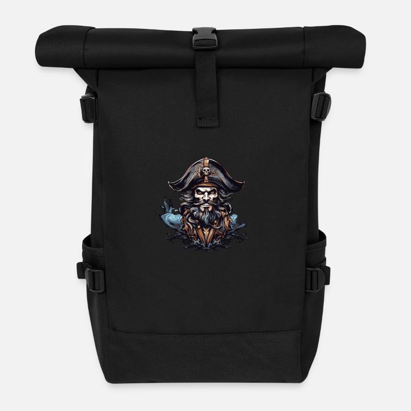 Pirate Capitaine Capitaine - Sac à dos roll top - noir