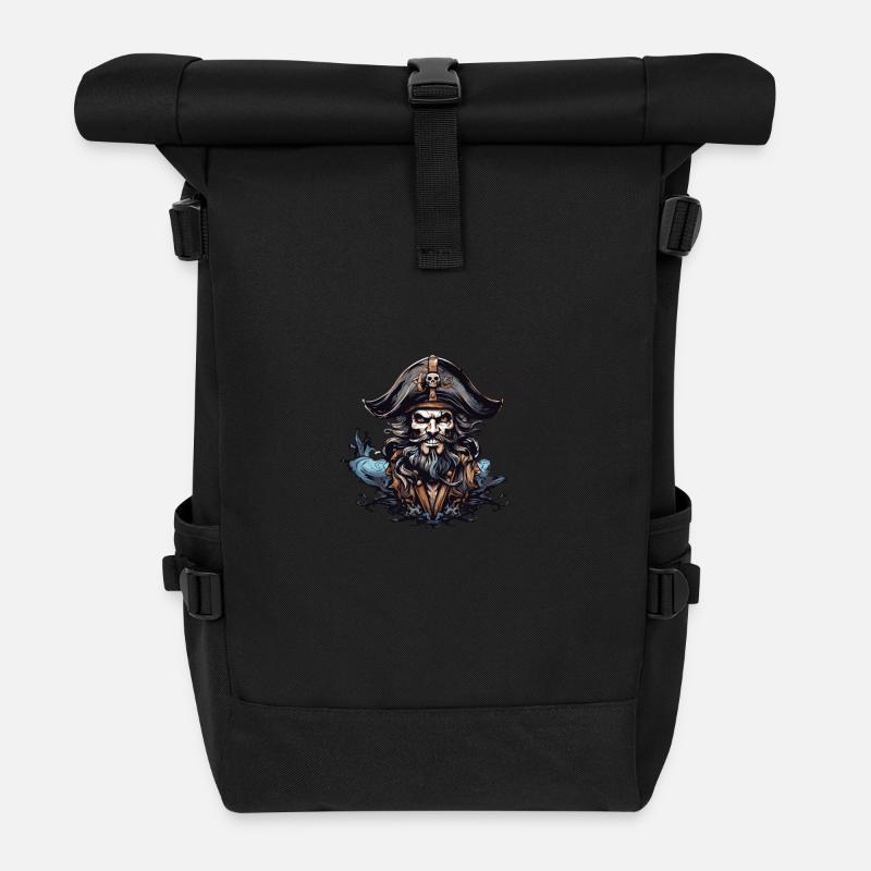 Pirate Capitaine Capitaine - Sac à dos roll top - noir