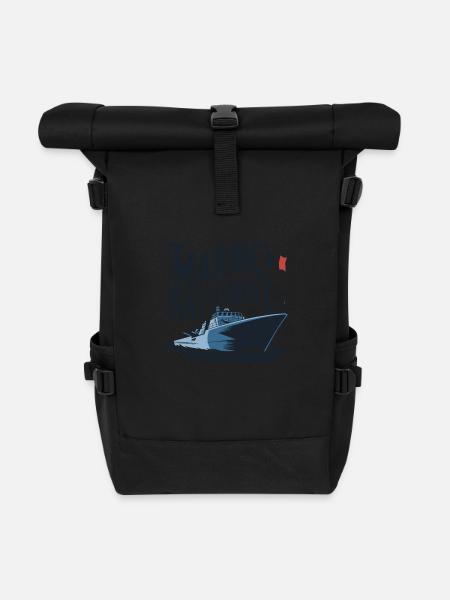 Fier de la Marine Nationale - Sac à dos roll top - noir