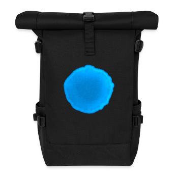Punkt Blau - Rolltop Rucksack - Schwarz - Vorne