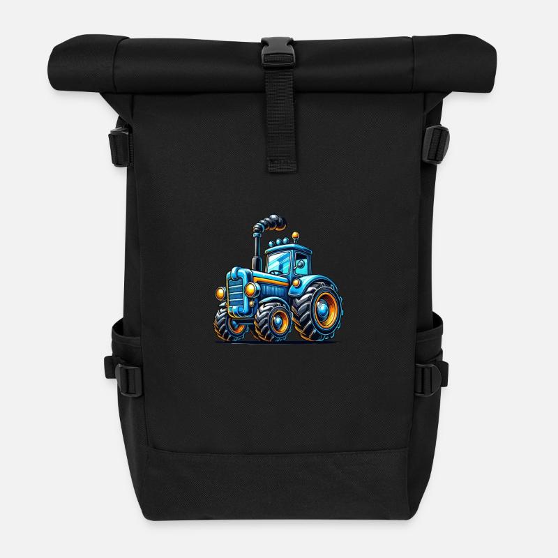 Traktor - Rolltop Rucksack - Schwarz