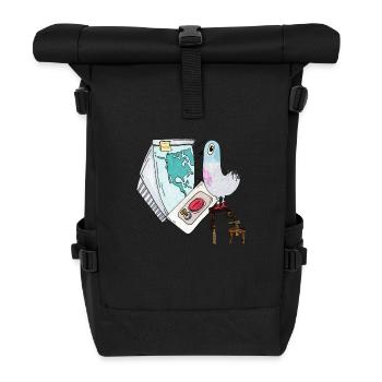 Boom Taube Ende der Welt Erstschlag Cartoon - Rolltop Rucksack - Schwarz - Vorne