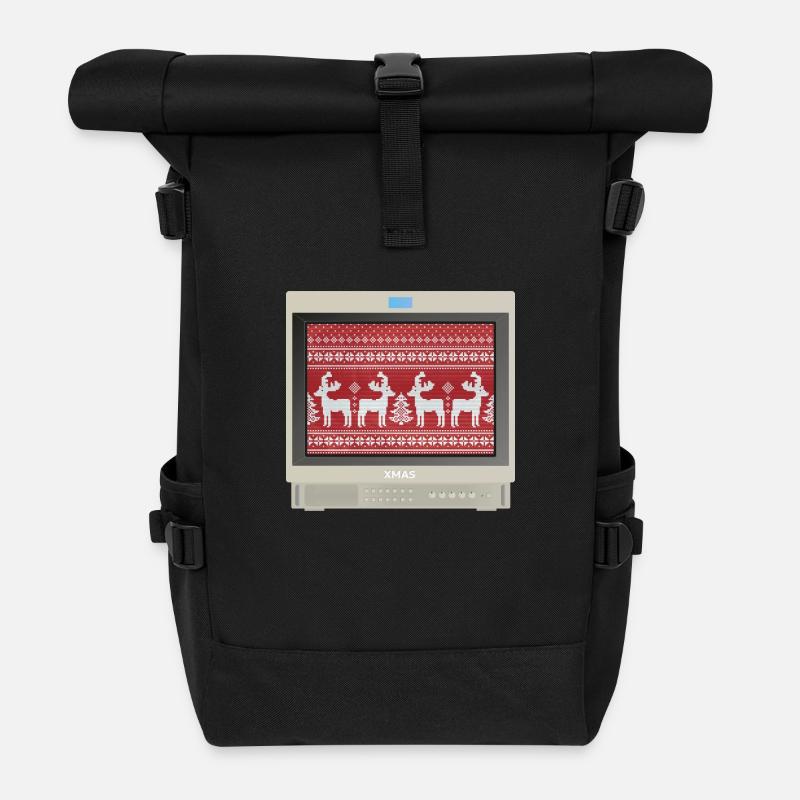 PVM-Liebhaber - XMAS - Rolltop Rucksack - Schwarz