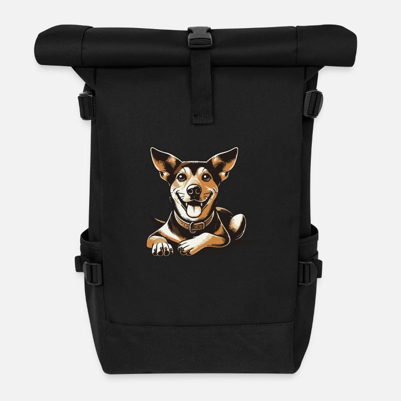 Carolina Dog - Rolltop Rucksack - Schwarz