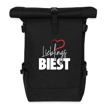 Lieblingsbiest - Rolltop Rucksack - Schwarz - Vorne