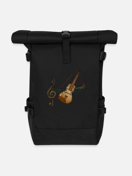 Geige - Rolltop Rucksack - Schwarz