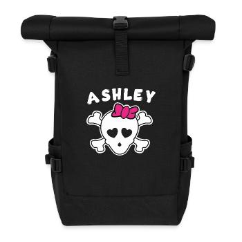 Pirate Ashley Design pour les filles et les femmes - Sac à dos roll top - noir - Devant