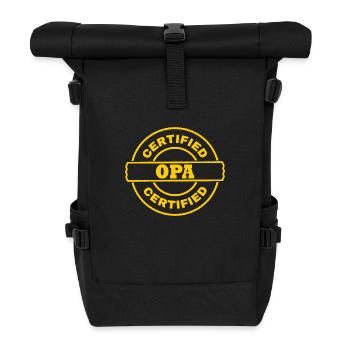 Opa - Rolltop Rucksack - Schwarz - Vorne