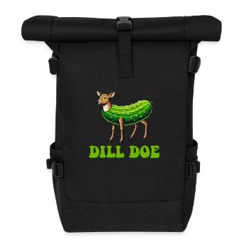Dill Doe - Rolltop Rucksack - Schwarz - Vorne
