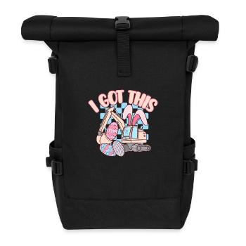 Ostern - Rolltop Rucksack - Schwarz - Vorne