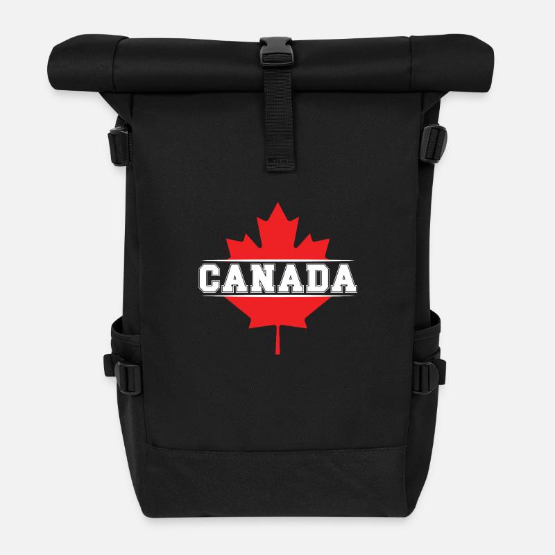 Kanada - Rolltop Rucksack - Schwarz