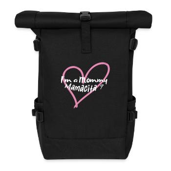 Mama oder Mamacita? - Rolltop Rucksack - Schwarz - Vorne