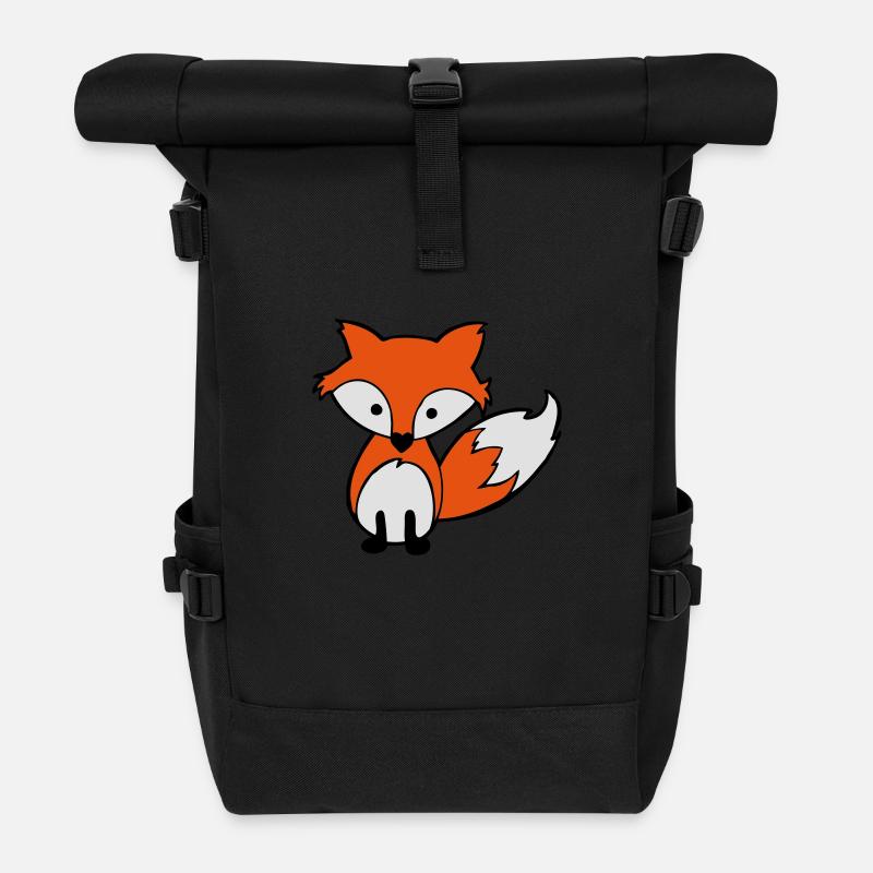 Süsser Fuchs - Rolltop Rucksack - Schwarz