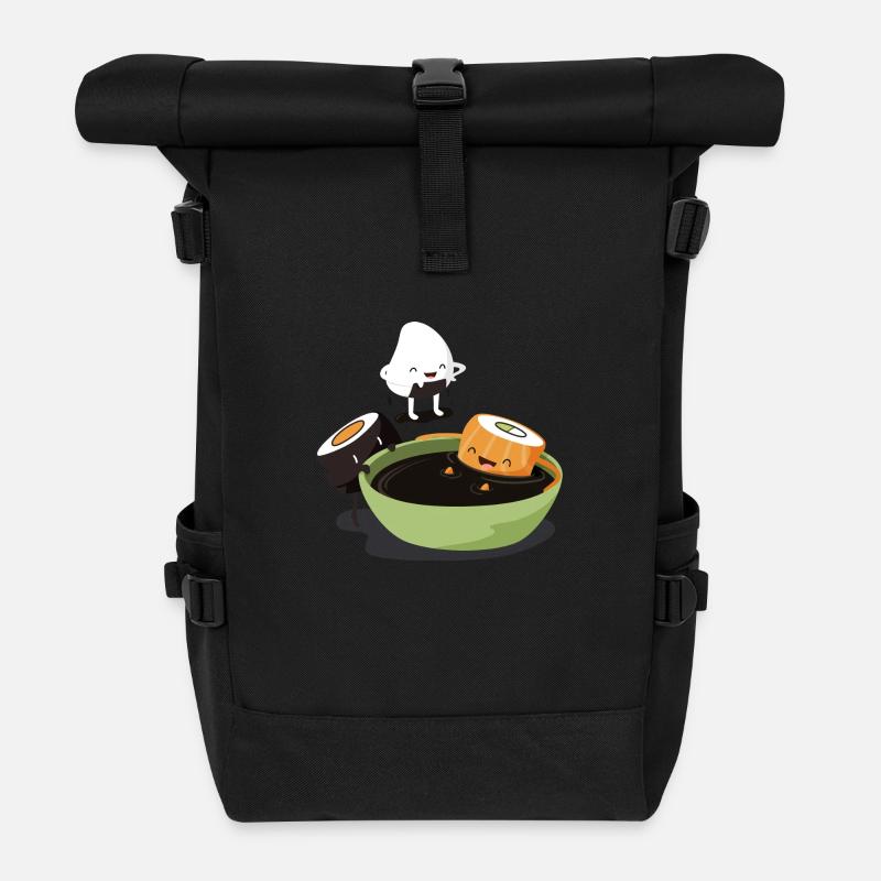 Sushi Bath - Rolltop Rucksack - Schwarz