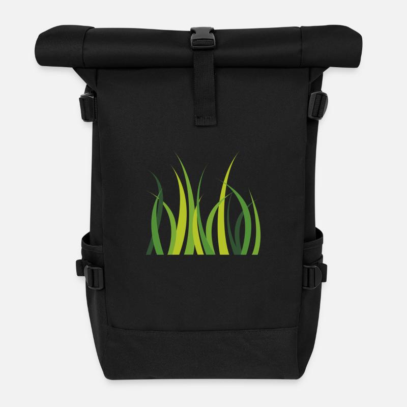 herbal - Roll Top Backpack - black