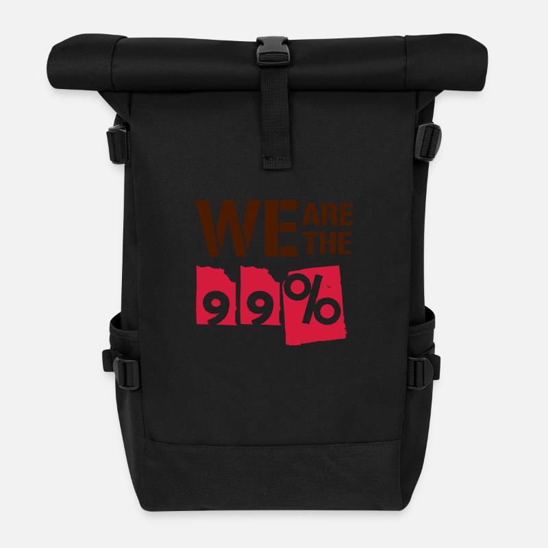 We are the 99 percent - Rolltop Rucksack - Schwarz
