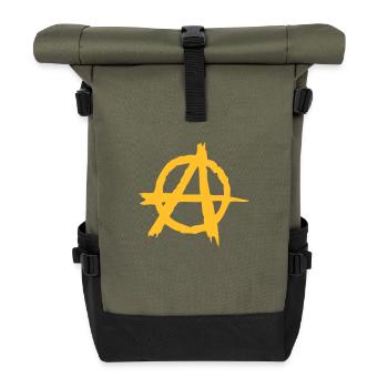 Anarchie - Rolltop Rucksack - Olive/Schwarz - Vorne