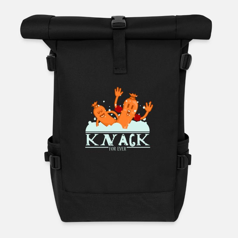knack_time - Rolltop Rucksack - Schwarz