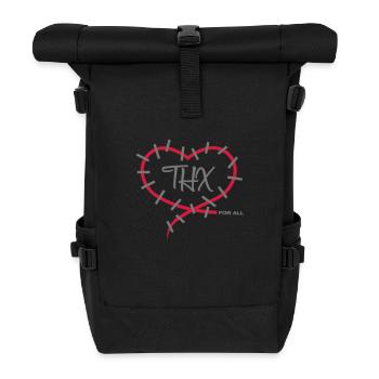 Thanks for everything - Roll Top Backpack - black - Front